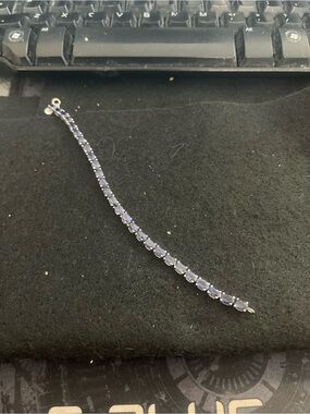 Tanzanite tennis bracelet